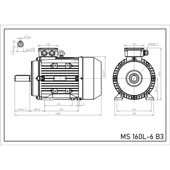 Silnik elektryczny 11kW 900 obr/min. 160 B3